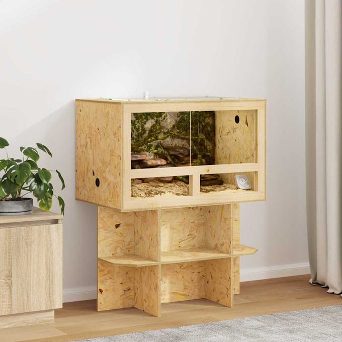 vidaXL Terrarium Bruin 80 x 50 x 50 cm OSB