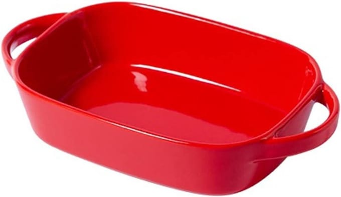 Keramische Bakplaat - Brood Pan Taart - Thuis Bakken - Elegant Design - Klein - Rood