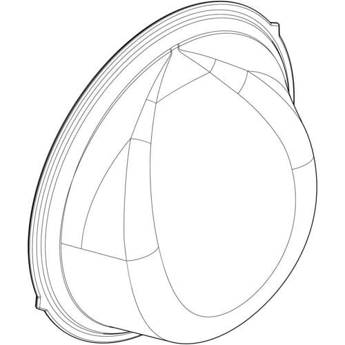 AEG venster, glasplaat, binnen, Ø345mm,Omega,Spoon 140186652016