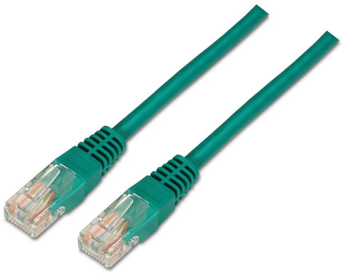 Doucheslang (2,0 m, 10/100 Mbit/s, switch/router/modem/patchpaneel/access point/champs-) groen