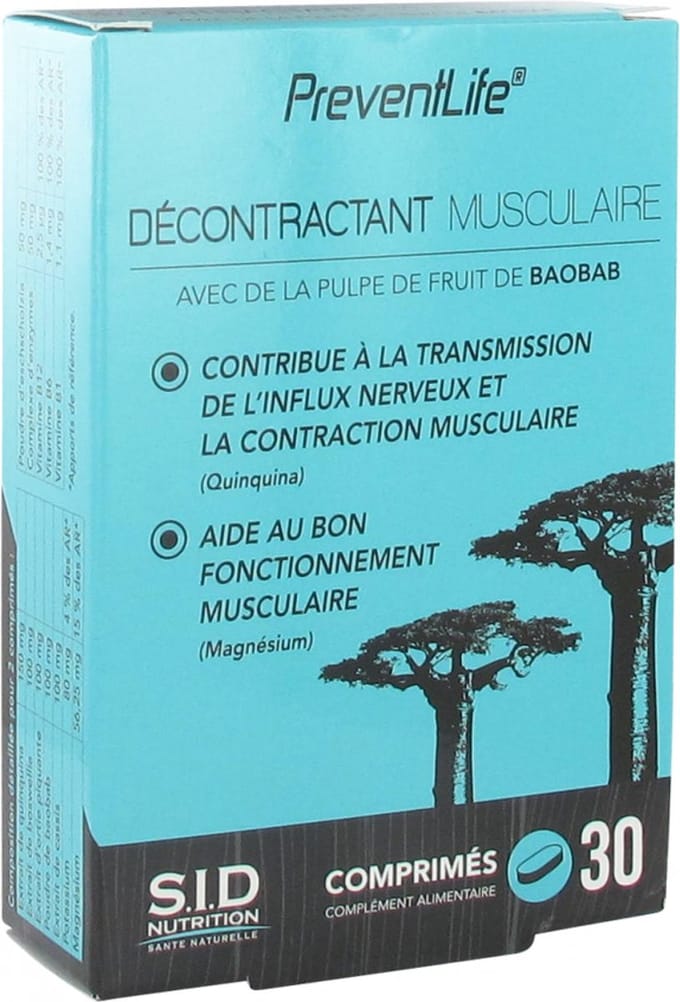 S.I.D Nutrition PreventLife Spierontspanner 30 Tabletten