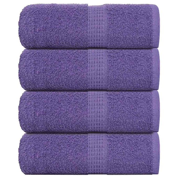 vidaXL - Washandjes - FROGN - 4 - st - 30x30 - cm - 360 - g/m² - paars