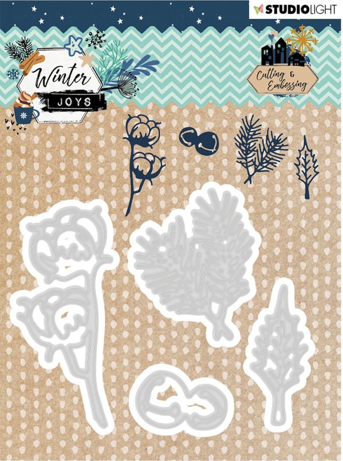 Studio Light Embossing Die - Winter Joys nr 226 - 99x78mm