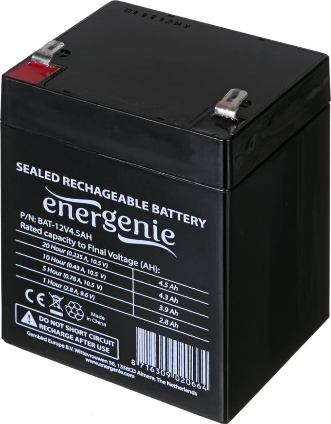 Gembird BAT-12V4.5AH Rechargeable battery 12V 4.5AH for UPS