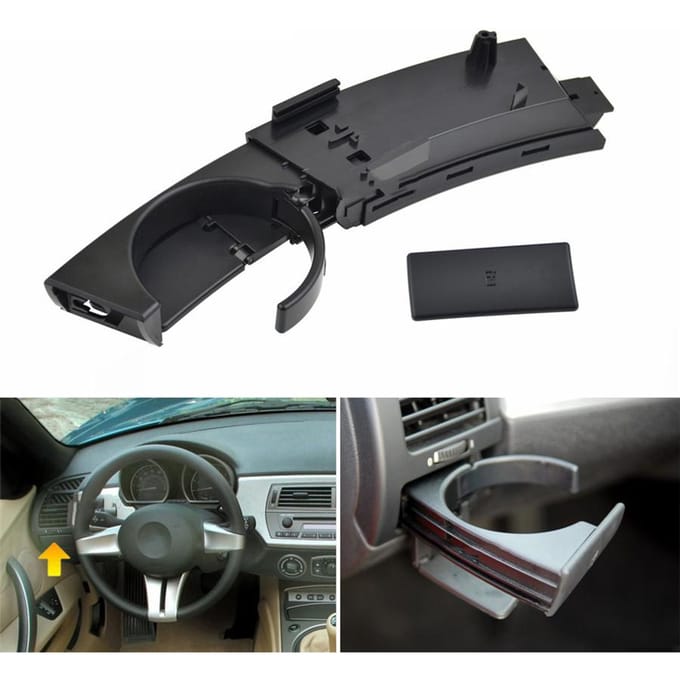 Bestuurderszijde Linksvoor Zwart Bekerhouder Dashboard Voor BMW E85 E86 Z4 2003-2008 black