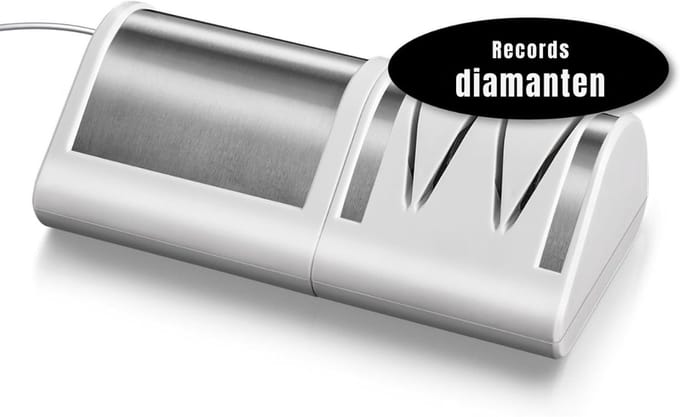 Core® Elektrische messenslijper - Messenslijper - Messenslijpers - Messenslijper elektrisch - Wit -24cm x 19cm x 9 cm; 0.85 kg