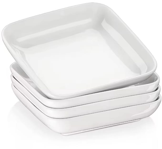 Opulent Dinerborden – 4 persoons – Wit Keramisch – Serviesset – Breakfast Plates