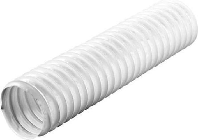 Flexibele pvc afvoerslang ø100 mm - wit 2,5 meter