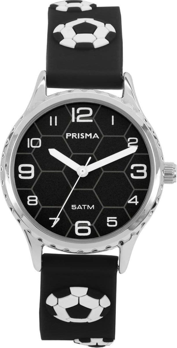 Prisma Horloge CW.350 Kids Voetbal Zwart 5 ATM