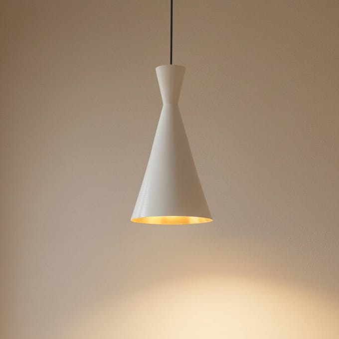 ROYALTECH Hanglamp Glenora, wit, Ø 18 cm, metaal, E27