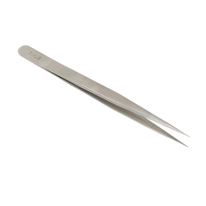Pince de Précision à Pointe Fine Acier Inoxydable Parfaitement Alignée Droite Pince d'Isolation pour gray