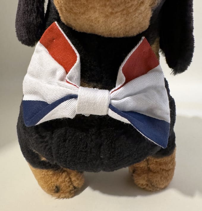 Vitakraft-Vlinderstrik 13cm-Nederlandse vlag-voor-halsband