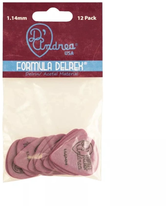 D'Andrea - Delrex - Plectrum - 1.14 mm - 12-pack