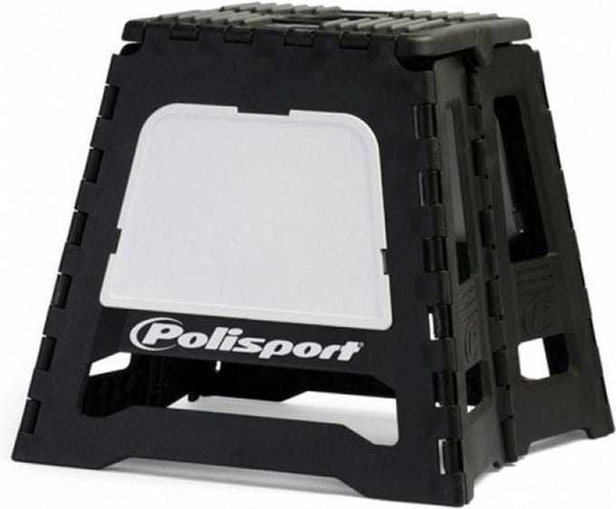 Polisport Bikestand - motor standaard opvouwbaar - zwart wit