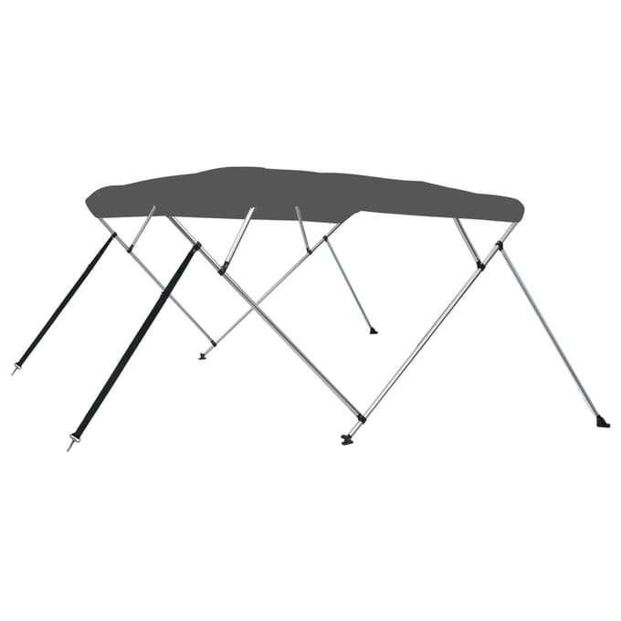vidaXL - Biminitop - 4-boogs - 243x196x137 - cm - antracietkleurig