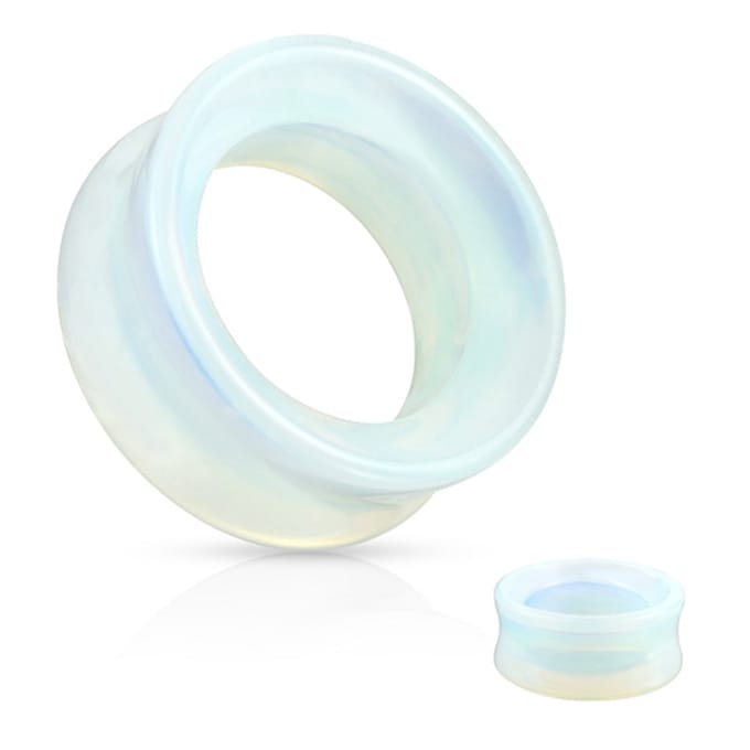 8 mm Double-flared tunnel opalite - LMPiercings
