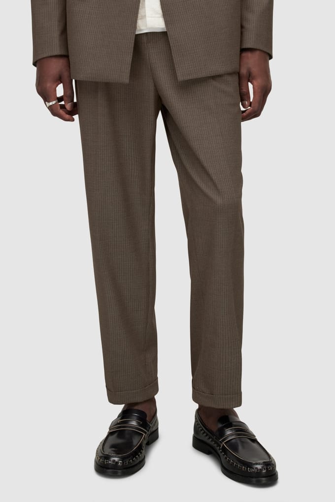 AllSaints Dante Trouser Light Brown Größe: W36 | Maßgeschneiderte Hosen Outlet | Herren | Braun