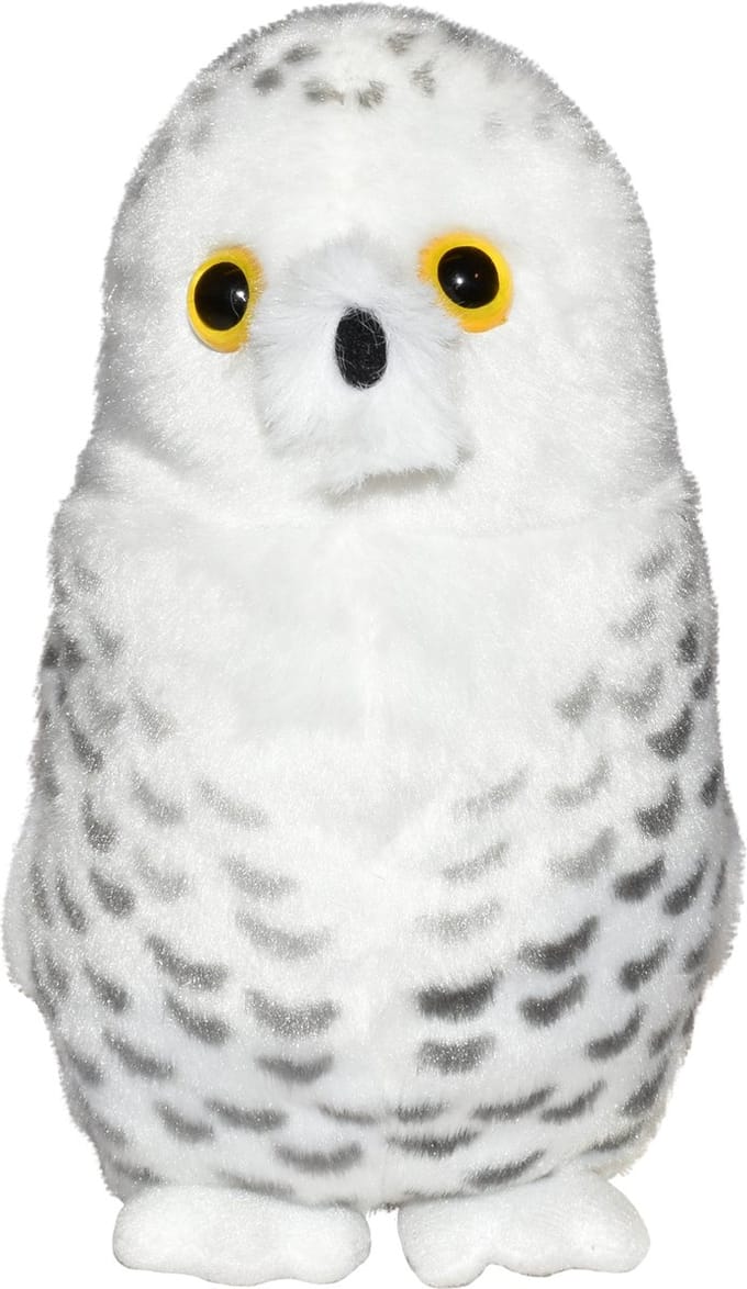 Wild Republic - Knuffel - Sneeuw Uil - Knuffel met Geluid - 13 cm
