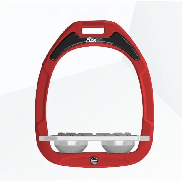Platte Grip Stirrup Rood/Grijs/Grijs Flex-On Green Composite