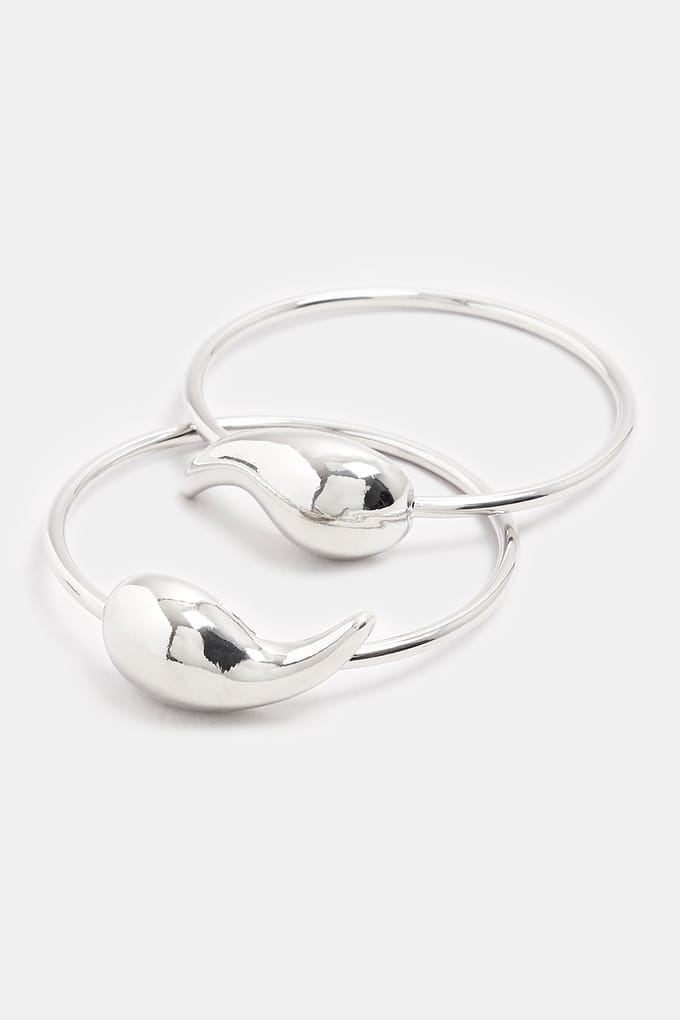 Yours Zilveren Traanvormige Armbandsize One Size
