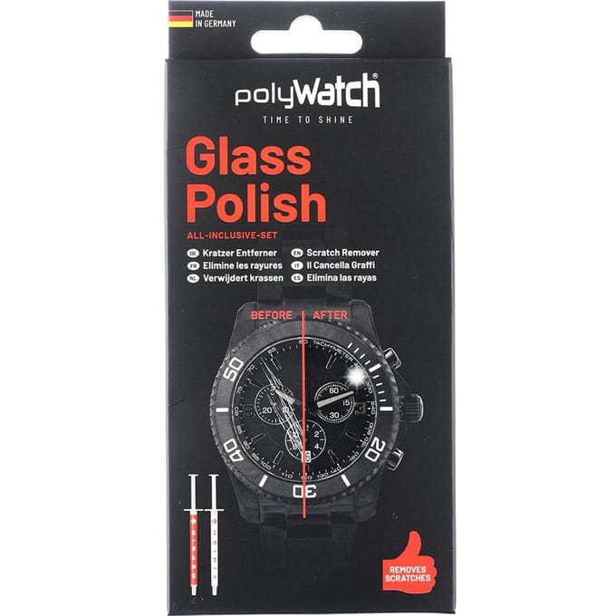 Squiggly POLYGLASS Polywatch glass polish Reiniging en onderhoud