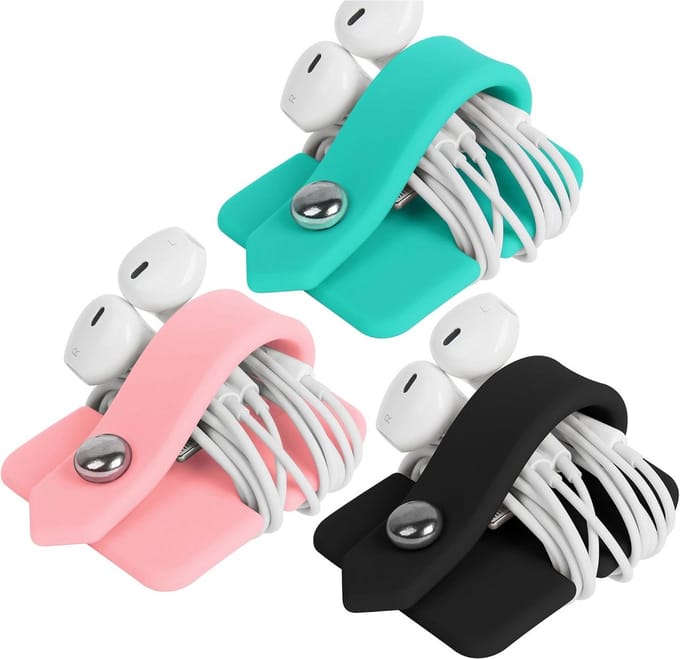 Siliconen Oortelefoon Organizer - Oortelefoon Wrap Winder en Kabel Organizer