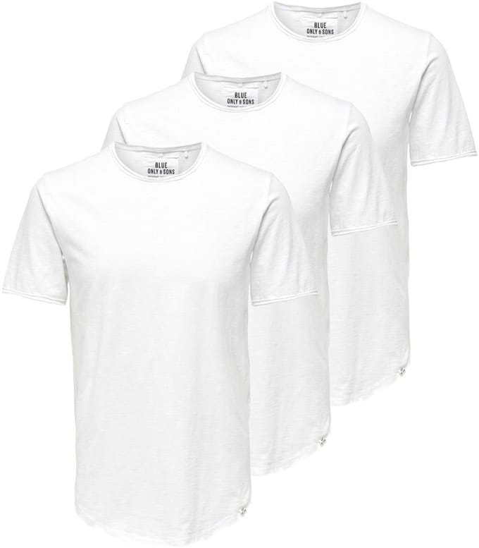 Only & Sons Heren t-shirt 3 pack ONSBENNE