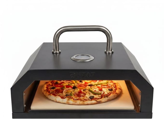 HEAT Eldhus Pizzaoven Box - Inclusief Pizzasteen & Thermometer