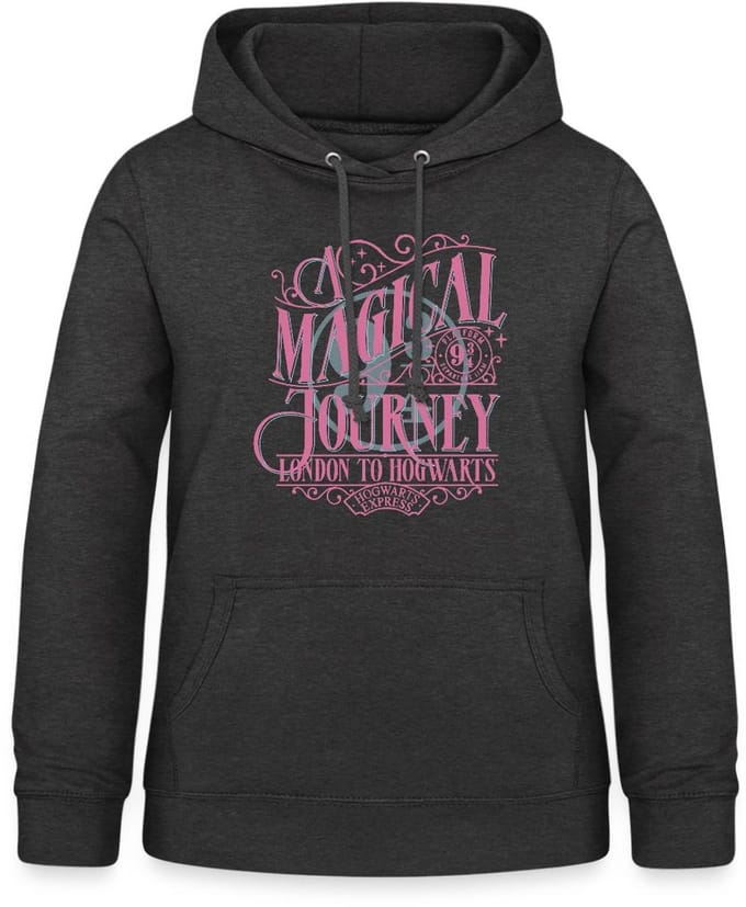 Harry Potter Perron 9 ¾ Ontwerp In Roze & Blauw Hoodie Dames