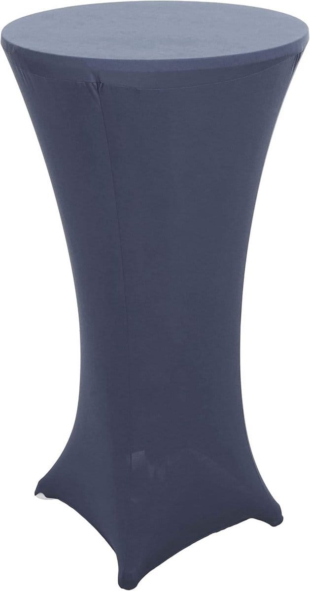 Stretch statafelhoes Ø 60 cm Hoogte 110 cm Antracietgrijs