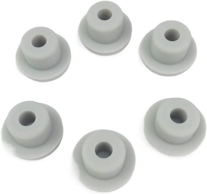 Rubberen Stopper Set - Sluitpluggen Deksels - Afsluiten Leidingen - Taps Toelopend Ontwerp - 5 Stuks 43.5mm - Grijs