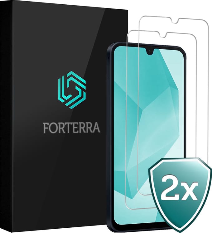 Screenprotector 2 Stuks - Geschikt voor Samsung Galaxy A16 - Extra Sterk - Beschermglas - Gehard Glas - Tempered Glass - Screen Protector