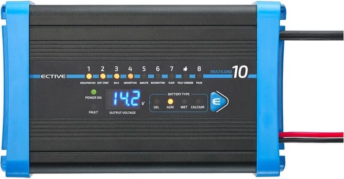 Ective Multiload 10 batterijlader - 12V - 10A - voor AGM/GEL/loodzuurbatterijen
