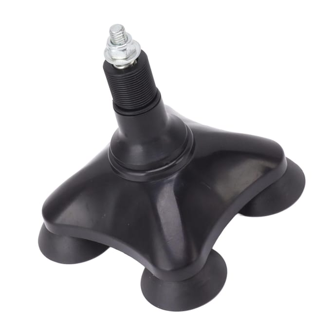 Krukdop Antislip Wandelstok Voetdop Goede Stabiliteit ABS Accessoire voor Vervanging black