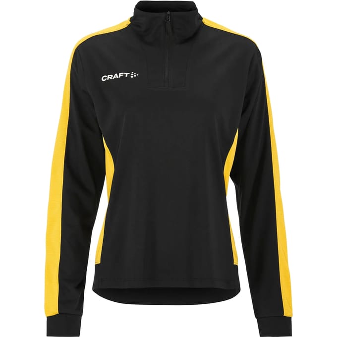 Craft dames-shirt met halve rits en lange mouwen Evolve 2.0 Contrast Half Zip W C17384