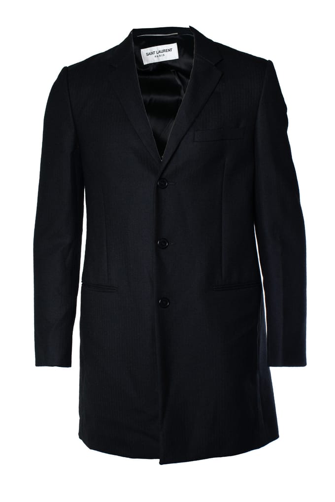 Saint Laurent, zwarte visgraat blazerjak 2018