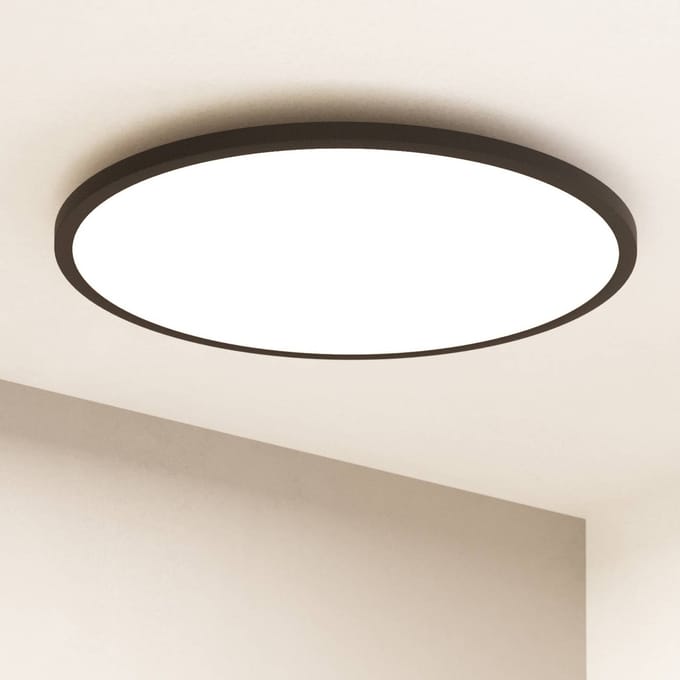 EGLO connect.z Sarsina-Z Plafondlamp - Ø 60 cm - Zwart|Wit - Instelbaar wit licht - Dimbaar - Zigbee