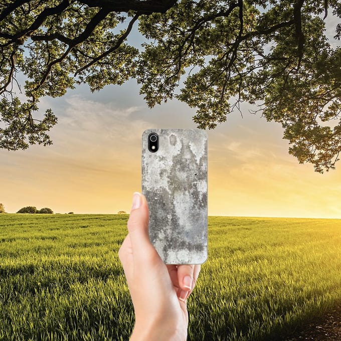 Xiaomi Redmi 7A TPU Siliconen Hoesje Beton Print