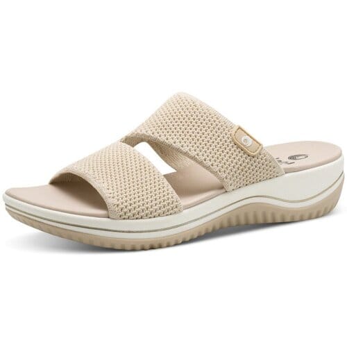 Jana Dames Slipper - 27270-499 Beige - Wijdte H - Maat 38