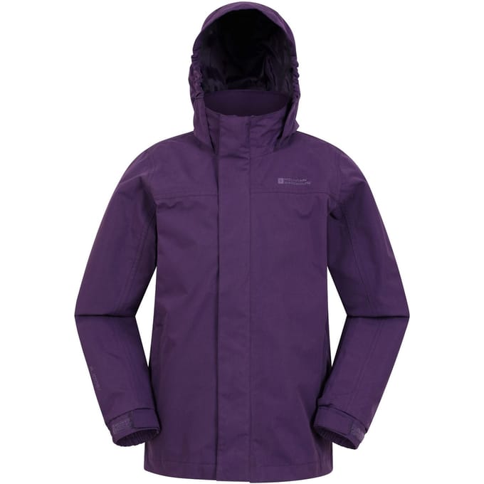 Mountain Warehouse Waterdichte zonnejack voor kinderen (Bes)