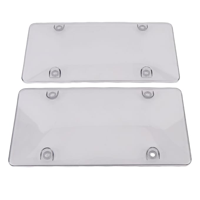 2 Stuks 12x6in Kentekenplaathouder Transparant Beschermend Nummerplaathouder Schild Universele Pasvorm voor VS