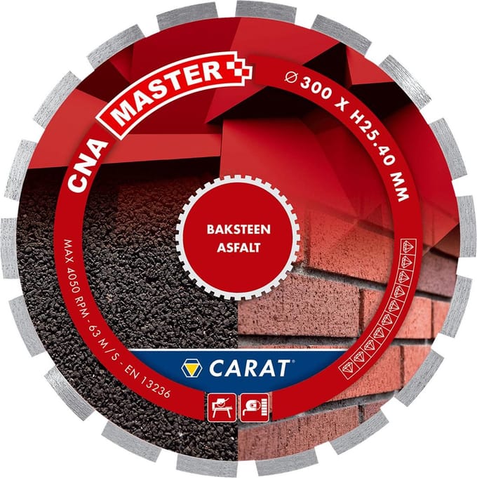 Carat 370x30mm MASTER Diamantzaag baksteen/asfalt - CNA - CNAM370500