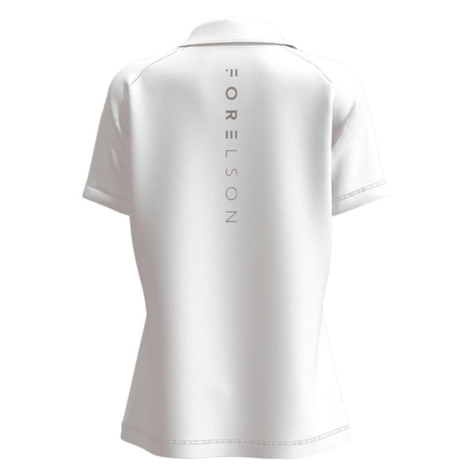 Forelson Dames/Dames Blockley Zip Neck Poloshirt (Wit)
