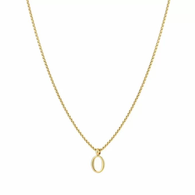 Bijoutheek Collier Letter O Goud
