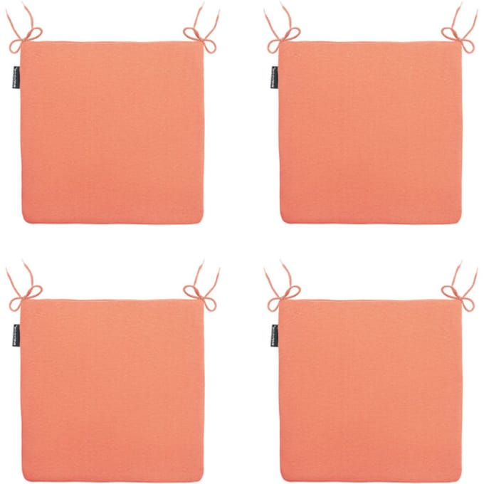 Madison - Zitkussen Panama flame orange - Ca. 40x40 cm - Set van 4