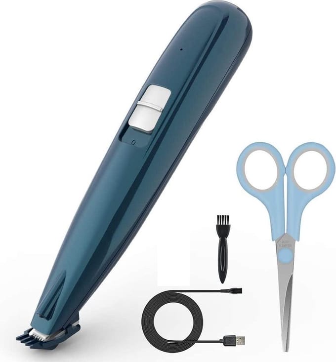 Buxibo Professionele Dieren Tondeuse Set - Tondeuse + Schaar - Voor Huisdieren Honden & Katten - Draadloos