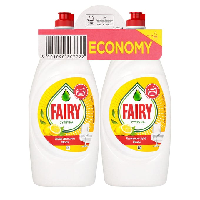 Fairy Afwasmiddel Citroen 2 X 900 Ml