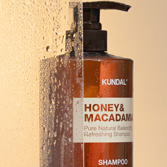[KUNDAL] Honey & Macadamia Nature Shampoo #Baby Powder (Renewal) 500ml white