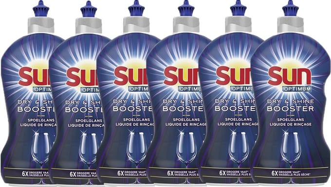 Sun Shineboost - 450 ml - Spoelglans - 6 stuks - Voordeelverpakking
