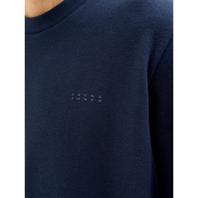 JACK&JONES JCOPACER STRUCTURE TEE SS CREW NECK SMU Heren T-shirt - Sky Captain